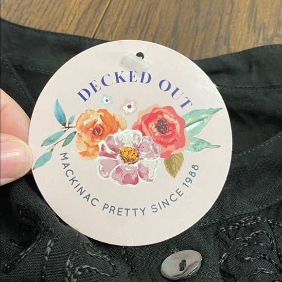 “5/$20” Parsley & Sage black button up sleeveless blouse size 1X - Picture 8 of 10